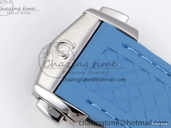 0201 GoAnywhere Aqua Terra GMT Worldtimer 43mm VSF 1:1 Best Edition Summer Blue Dial on Blue Rubber Strap A8938 Super Clone 7722